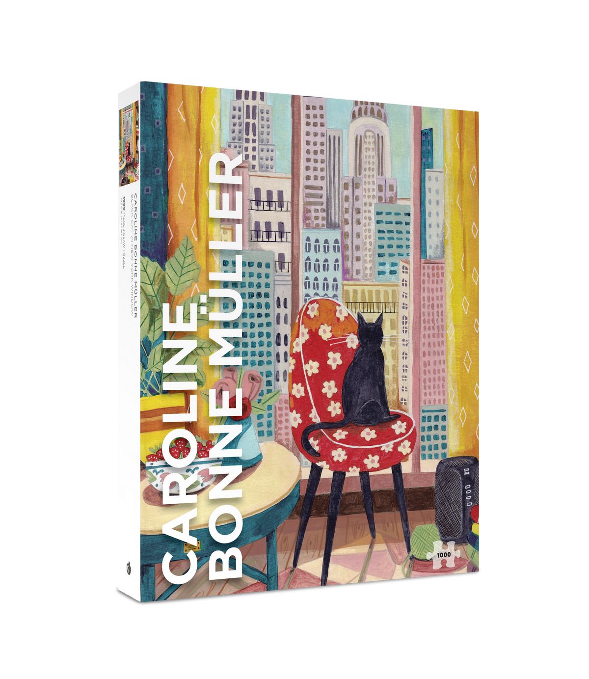 Black Cat in New York Window 1000 Piece Jigsaw Puzzle | Pomegranate - Jigsaw Puzzles - The Puzzle Center