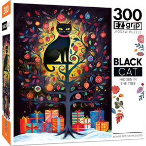 Black Cats - Hidden in the Tree 300 Piece EZ Grip Jigsaw Puzzle by Masterpieces Puzzles - Masterpieces Puzzles - Jigsaw Puzzles - The Puzzle Center