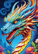 Blue Dragon 1000 Piece Puzzle by Enjoy Puzzles - Enjoy Puzzles - Jigsaw Puzzles - The Puzzle Center