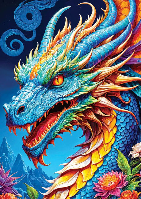Blue Dragon 1000 Piece Puzzle by Enjoy Puzzles - Enjoy Puzzles - Jigsaw Puzzles - The Puzzle Center