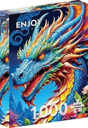 Blue Dragon 1000 Piece Puzzle by Enjoy Puzzles - Enjoy Puzzles - Jigsaw Puzzles - The Puzzle Center