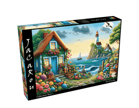 Blue House Bay 1000 Piece Jigsaw Puzzle | JaCaRou Puzzles - Jigsaw Puzzles - The Puzzle Center