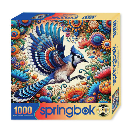 Blue Jay in Summer 1000 Piece Jigsaw Puzzle | Springbok Puzzles - Springbok Puzzles - Jigsaw Puzzles - The Puzzle Center