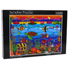 Blue Lagoon 1000 Piece Jigsaw Puzzle | JaCaRou Puzzles - JaCaRou Puzzles Inc. - Jigsaw Puzzles - The Puzzle Center