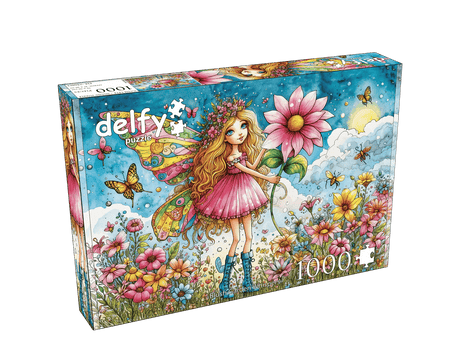 Blush Garden Whispers 1000 Piece Jigsaw Puzzle | Delfy Puzzles - Jigsaw Puzzles - The Puzzle Center
