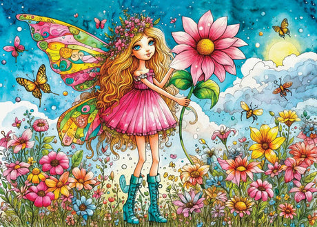 Blush Garden Whispers 1000 Piece Jigsaw Puzzle | Delfy Puzzles - Jigsaw Puzzles - The Puzzle Center
