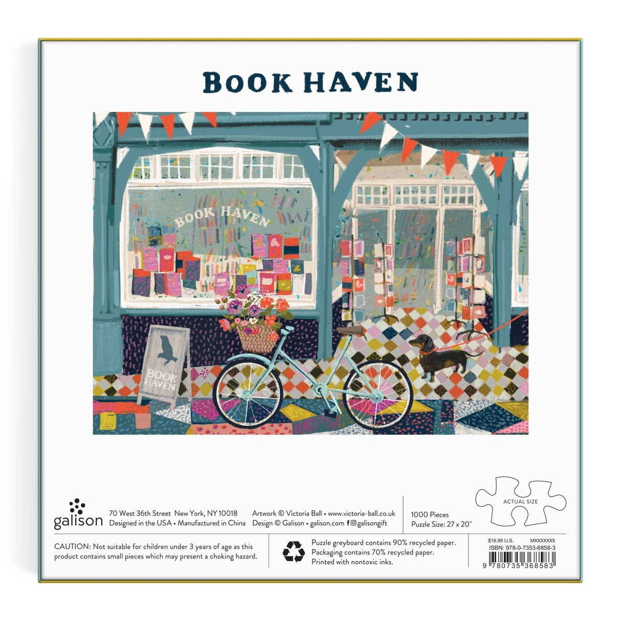 Book Haven 1000 Piece Jigsaw Puzzle by Galison - Galison - Jigsaw Puzzles - The Puzzle Center