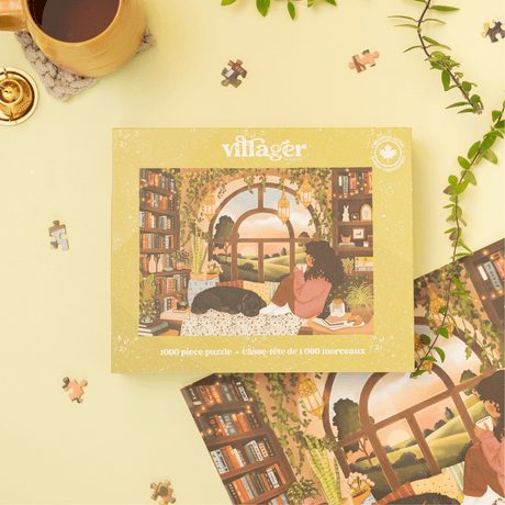 Book Nook 1000 Piece JIgsaw Puzzle | Villager - Jigsaw Puzzle - The Puzzle Center