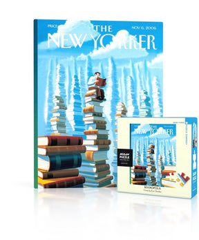 Bookopolis 100 Piece Mini Jigsaw Puzzle by New York Puzzle Company - New York Puzzle Company - Mini Jigsaw Puzzles - The Puzzle Center
