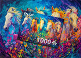 Bright Galloping 1000 Piece Jigsaw Puzzle | Enjoy Puzzles - Jigsaw Puzzles - The Puzzle Center