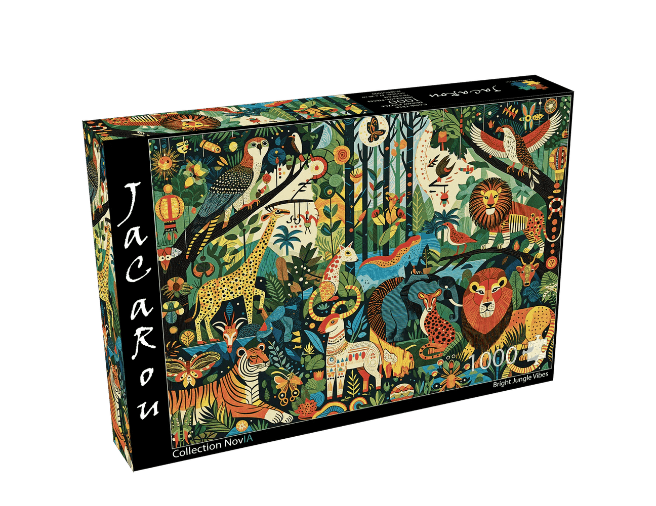 Bright Jungle Vibes 1000 Piece Jigsaw Puzzle | JaCaRou Puzzles - Jigsaw Puzzles - The Puzzle Center