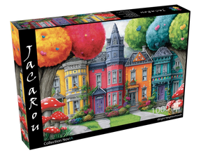 Bright Neighborhood 1000 Piece Jigsaw Puzzle | JaCaRou Puzzles - Jigsaw Puzzles - The Puzzle Center