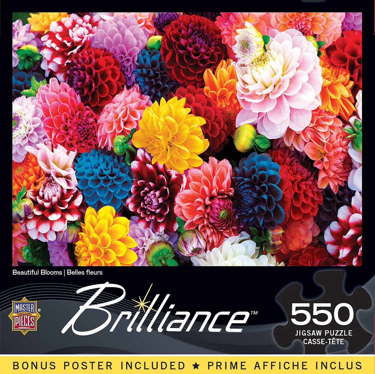 Brilliance Beautiful Blooms 500 Piece Jigsaw Puzzle | Masterpieces - Jigsaw Puzzles - The Puzzle Center
