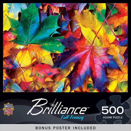 Brilliance Fall Frenzy 500 Piece Jigsaw Puzzle | Masterpieces - Jigsaw Puzzles - The Puzzle Center