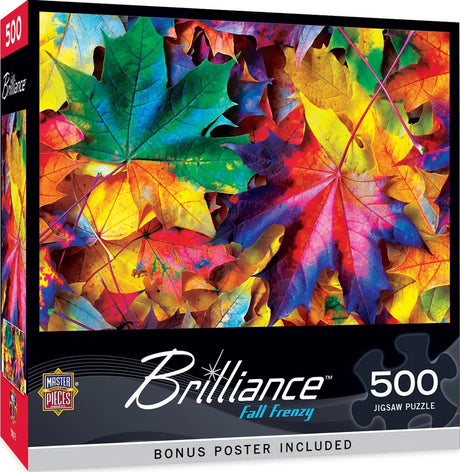 Brilliance Fall Frenzy 500 Piece Jigsaw Puzzle | Masterpieces - Jigsaw Puzzles - The Puzzle Center