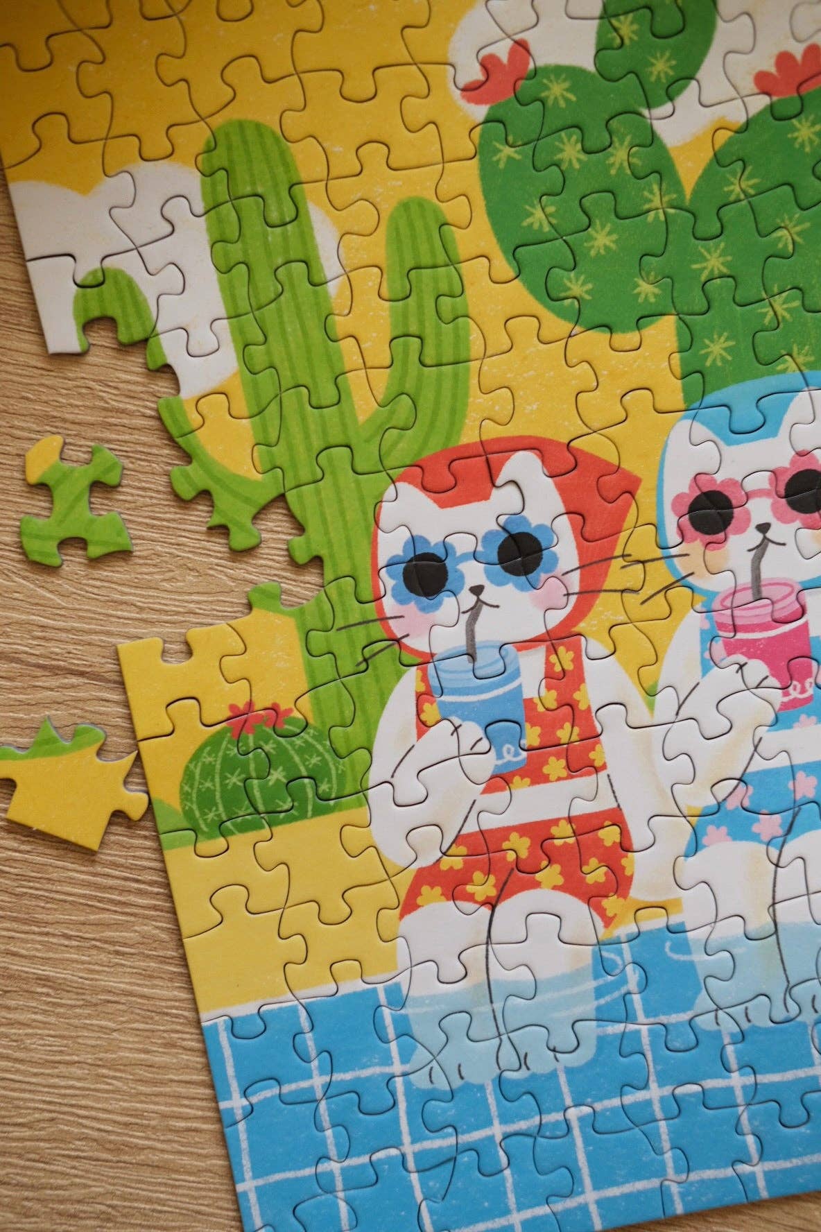 Bubbie Poolside Chill 196 Piece Jigsaw Puzzle | The Puzzle Theory - Jigsaw Puzzles - The Puzzle Center