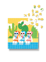 Bubbie Poolside Chill 196 Piece Jigsaw Puzzle | The Puzzle Theory - Jigsaw Puzzles - The Puzzle Center