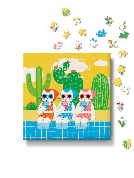 Bubbie Poolside Chill 196 Piece Jigsaw Puzzle | The Puzzle Theory - Jigsaw Puzzles - The Puzzle Center