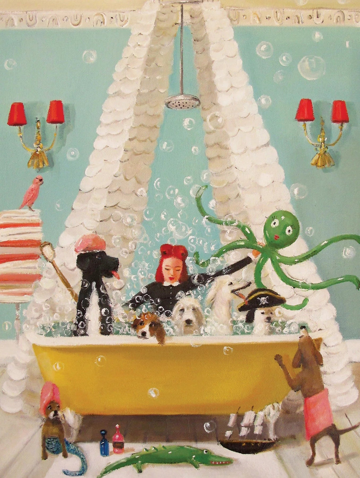 Bubble Bath 1000 Piece Jigsaw Puzzle by New York Puzzle Company - New York Puzzle Company - Jigsaw Puzzles - The Puzzle Center