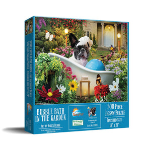 Bubble Bath in the Garden 500 Piece Jigsaw Puzzle by SunsOut Puzzles - SunsOut - Jigsaw Puzzles - The Puzzle Center