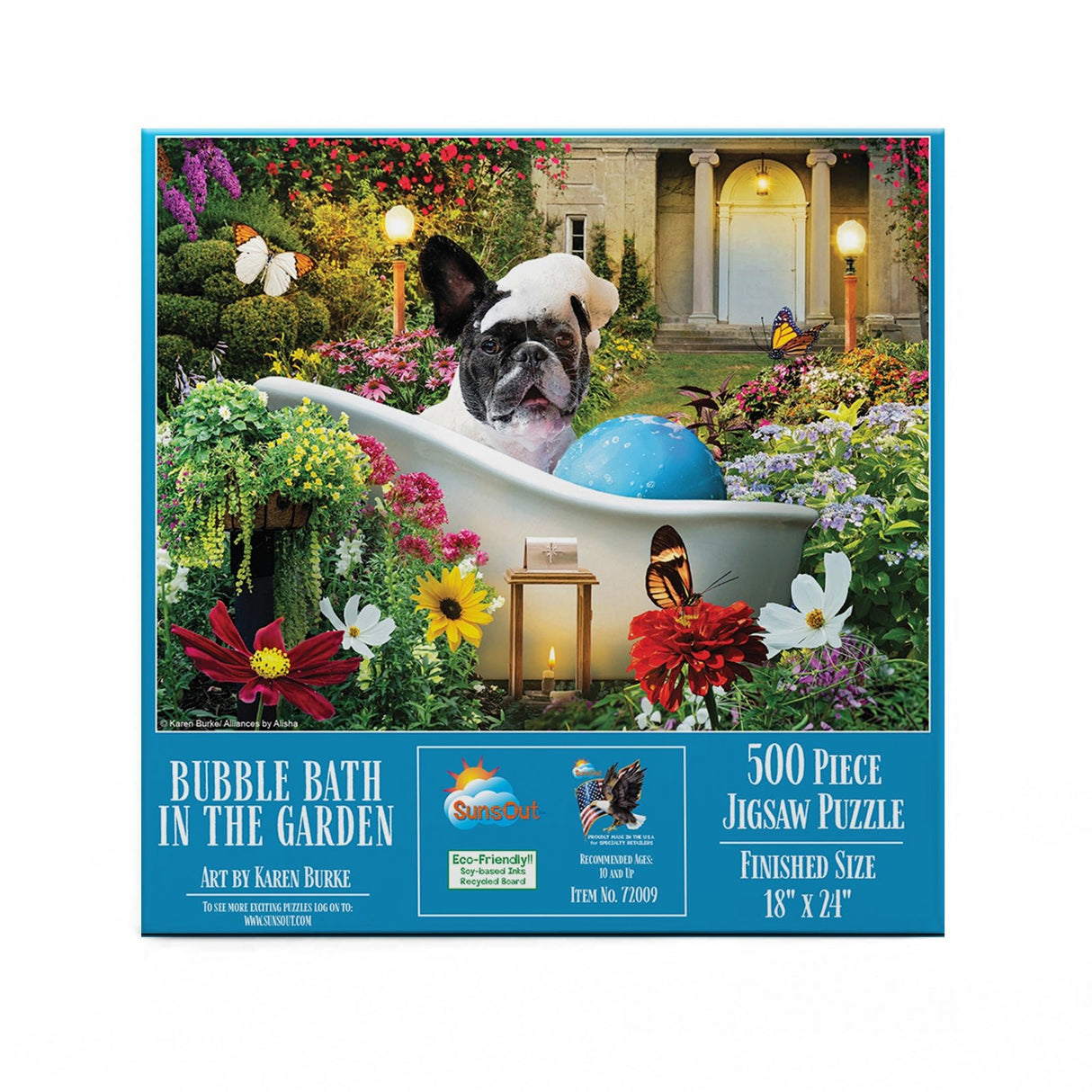 Bubble Bath in the Garden 500 Piece Jigsaw Puzzle by SunsOut Puzzles - SunsOut - Jigsaw Puzzles - The Puzzle Center