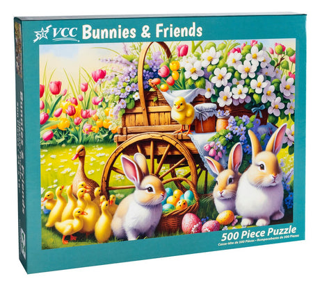 Bunnies & Friends 500 Piece Jigsaw Puzzle | Vermont Christmas Co - Jigsaw Puzzles - The Puzzle Center