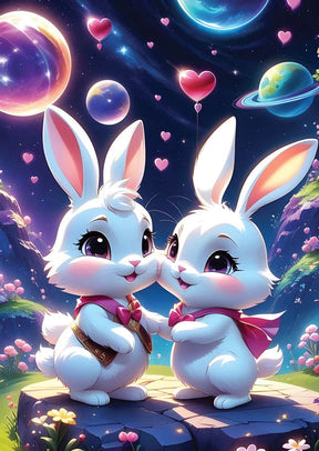 Bunnies In Love 1000 Piece Jigsaw Puzzle by Yazz Puzzles - Yazz - Jigsaw Puzzles - The Puzzle Center