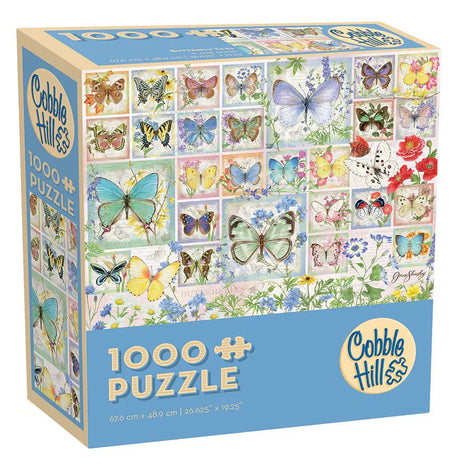 Butterfly Tiles 1000 Piece Jigsaw Puzzle | Cobble Hill - Jigsaw Puzzles - The Puzzle Center