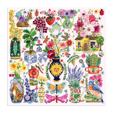 Buzzy Bouquets 500 Piece Jigsaw Puzzle | Galison - Jigsaw Puzzles - The Puzzle Center