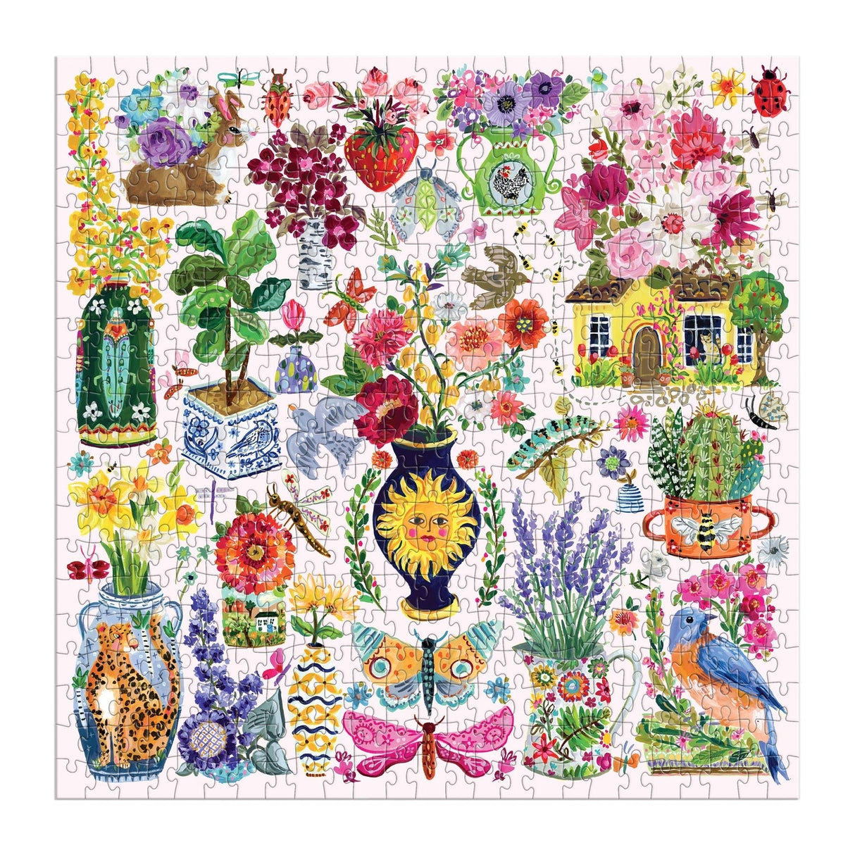 Buzzy Bouquets 500 Piece Jigsaw Puzzle | Galison - Jigsaw Puzzles - The Puzzle Center