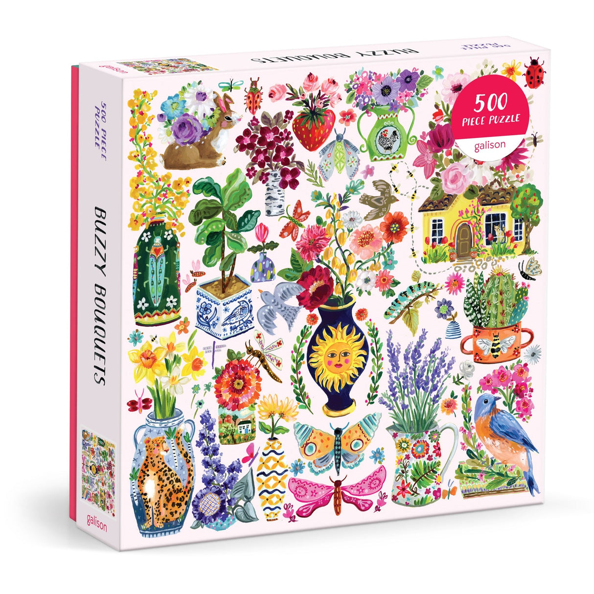 Buzzy Bouquets 500 Piece Jigsaw Puzzle | Galison
