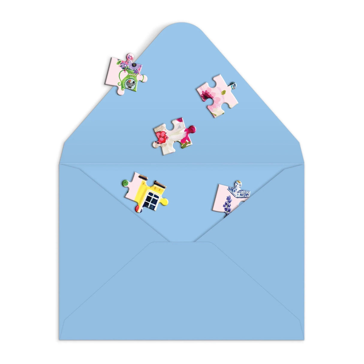 Buzzy Bouquets 60 Piece Greeting Card Puzzle | Galison - Greeting Card Puzzle - The Puzzle Center