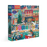 English Seaside Christmas 1000 Piece Jigsaw Puzzle | eeBoo
