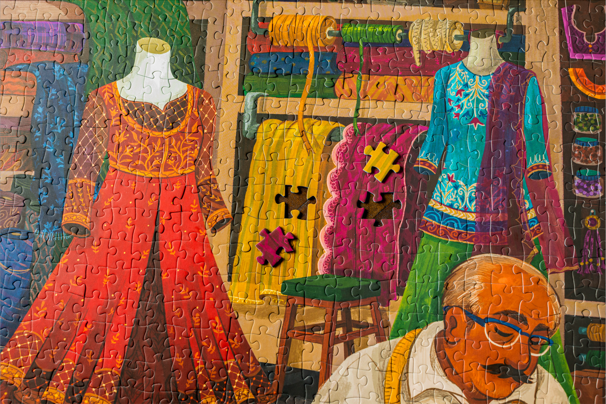 The Tailor's Shop 1000 Piece Jigsaw Puzzle | Laila Luxury Puzzles