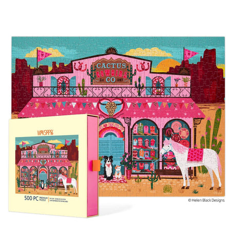 Cactus Cowgirl Co. 500 Piece Jigsaw Puzzle | WerkShoppe - Jigsaw Puzzles - The Puzzle Center