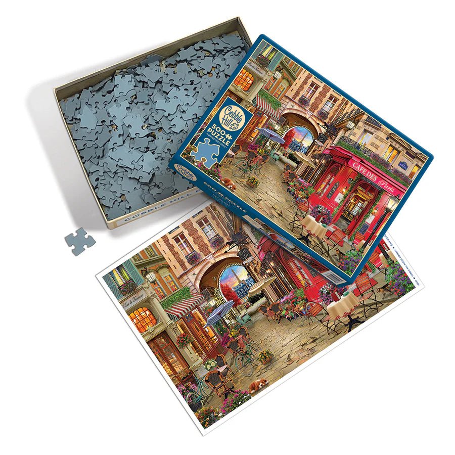 Cafe des Paris 500 Piece Puzzle by Cobble Hill Puzzles - Cobble Hill Puzzles - Jigsaw Puzzles - The Puzzle Center
