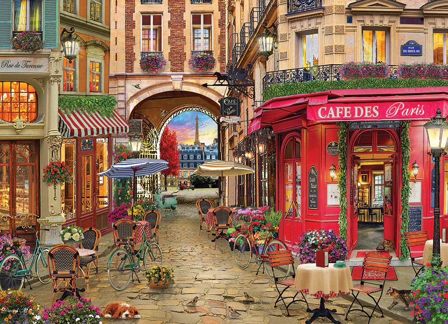 Cafe des Paris 500 Piece Puzzle by Cobble Hill Puzzles - Cobble Hill Puzzles - Jigsaw Puzzles - The Puzzle Center
