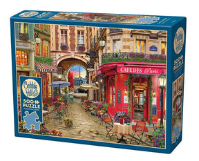 Cafe des Paris 500 Piece Puzzle by Cobble Hill Puzzles - Cobble Hill Puzzles - Jigsaw Puzzles - The Puzzle Center