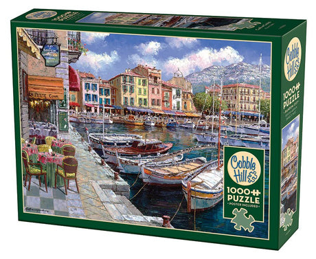 Cafe in Cassis 1000 Piece Jigsaw Puzzle | Cobble Hill Puzzles - Jigsaw Puzzles - The Puzzle Center