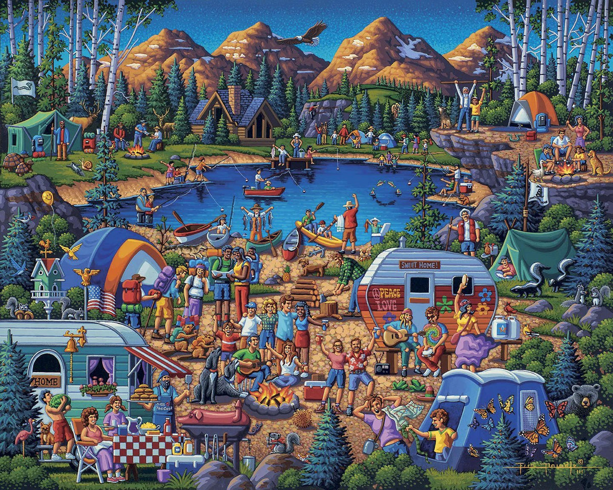 Camping Adventure 1000 Piece Jigsaw Puzzle by Dowdle Puzzles - Dowdle - Jigsaw Puzzles - The Puzzle Center