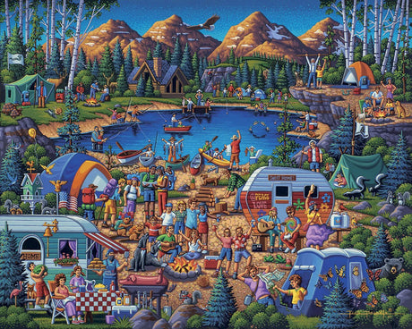 Camping Adventure 1000 Piece Jigsaw Puzzle by Dowdle Puzzles - Dowdle - Jigsaw Puzzles - The Puzzle Center