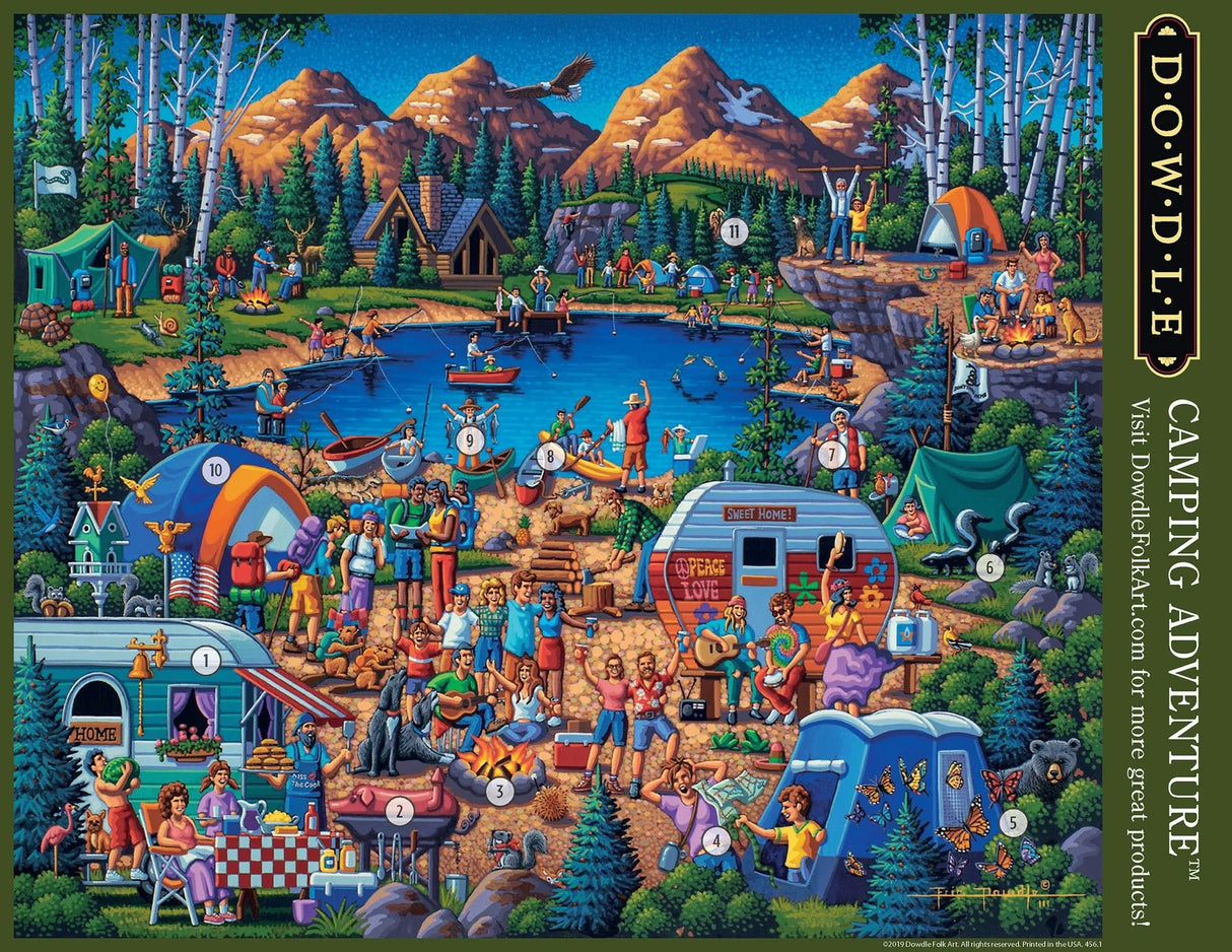 Camping Adventure 1000 Piece Jigsaw Puzzle by Dowdle Puzzles - Dowdle - Jigsaw Puzzles - The Puzzle Center