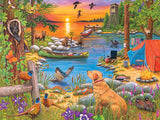 Camping at Sunset Cove 275 Piece Jigsaw Puzzle | Cobble Hill - Jigsaw Puzzles - The Puzzle Center