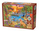 Camping at Sunset Cove 275 Piece Jigsaw Puzzle | Cobble Hill - Jigsaw Puzzles - The Puzzle Center