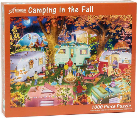 Camping In The Fall 1000 Piece Jigsaw Puzzle | Vermont Christmas Co - Jigsaw Puzzles - The Puzzle Center