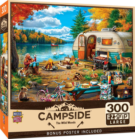 Campside The Wild Woods 300 Piece EZ Grip Jigsaw Puzzle | Masterpieces - Jigsaw Puzzles - The Puzzle Center