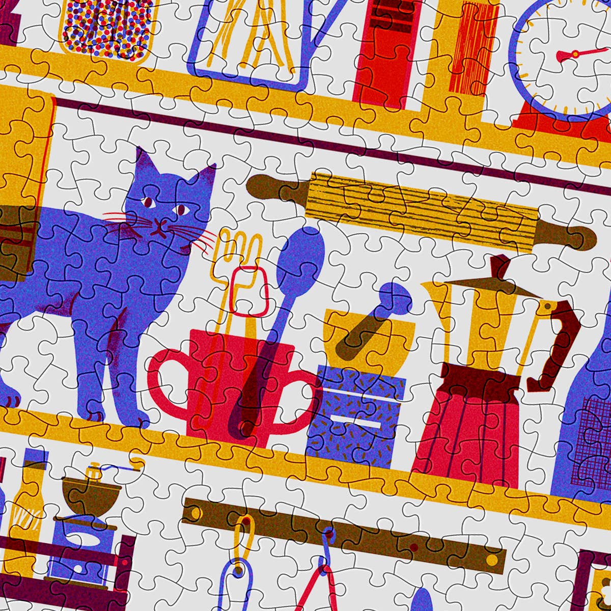 Cat 1000 Piece Jigsaw Puzzle | Cloudberries - Jigsaw Puzzles - The Puzzle Center