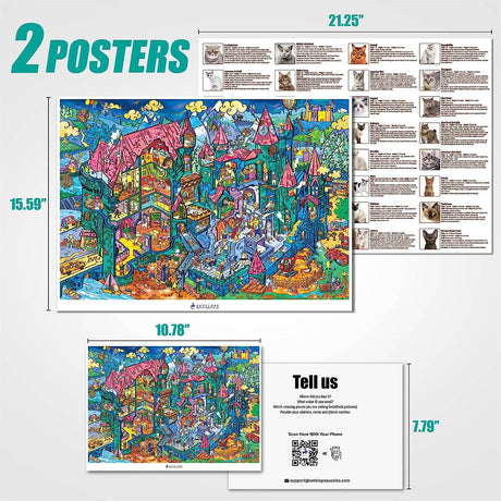 Cat Castle 1000 Piece Jigsaw Puzzle | Antelope Puzzle - Jigsaw Puzzles - The Puzzle Center