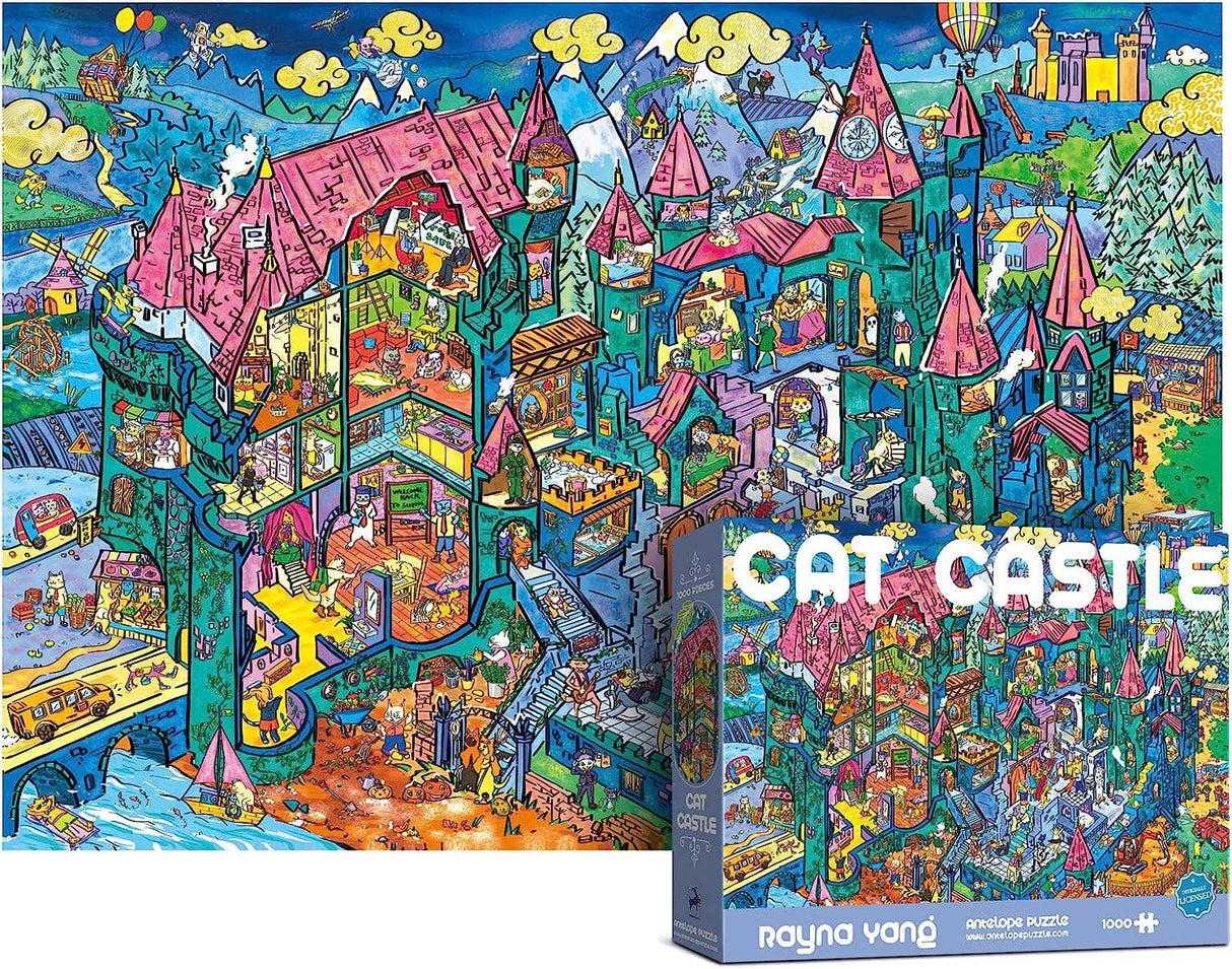 Cat Castle 1000 Piece Jigsaw Puzzle | Antelope Puzzle - Jigsaw Puzzles - The Puzzle Center