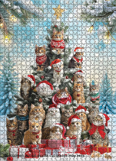 Cat Christmas Tree 1000 Piece Jigsaw Puzzle | Eurographics - Jigsaw Puzzles - The Puzzle Center